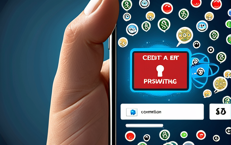 **Digital Threats & User Vigilance:**
A person's hand holding a smartphone, a phishing SMS alert displayed prominently on the screen. Around the phone, digital bubbles represent various cyber threats: a fake email icon, a padlock symbol (some open, some secure). Emphasize the contrast between digital convenience and underlying risks. The scene should be modern, perhaps in a subtle Turkish urban setting, highlighting the constant need for vigilance in online transactions. Focus on themes of digital fraud, secure browsing, and credit card protection.